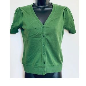Loft green cardigan